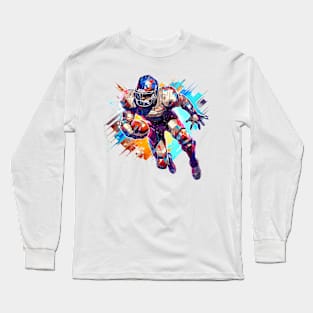 American Football Sport Game Champion Competition Abstract Long Sleeve T-Shirt